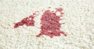 how to get blood out of carpet